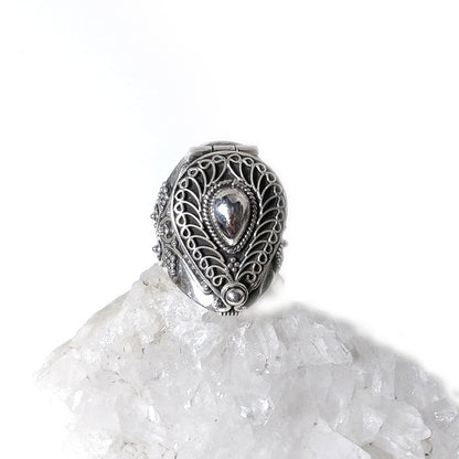 ANELLO GINGER argento 925 veleno puntinato goccia | Gioielli etnici