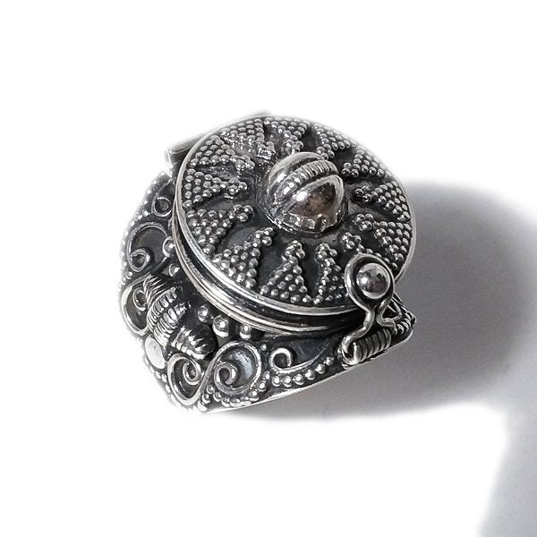 Anello argento 925 veleno puntinato tondo - CHANDPUR