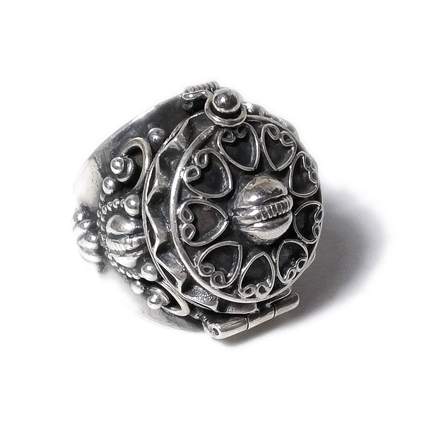 ANELLO BALA argento 925 veleno puntinato tondo | Gioielli etnici