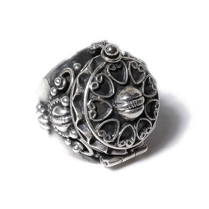 ANELLO BALA argento 925 veleno puntinato tondo | Gioielli etnici