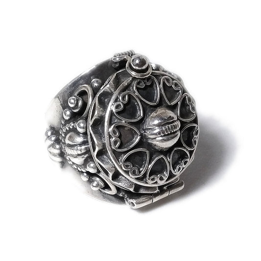 ANELLO BALA argento 925 veleno puntinato tondo | Gioielli etnici