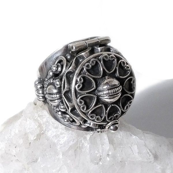ANELLO BALA argento 925 veleno puntinato tondo | Gioielli etnici
