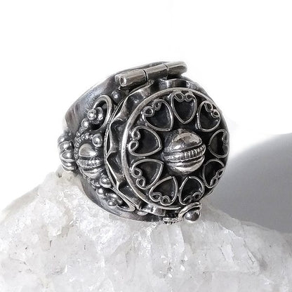 ANELLO BALA argento 925 veleno puntinato tondo | Gioielli etnici