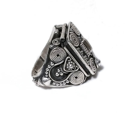 ANELLO HAMPI argento 925 veleno puntinato con pietra | Gioielli etnici