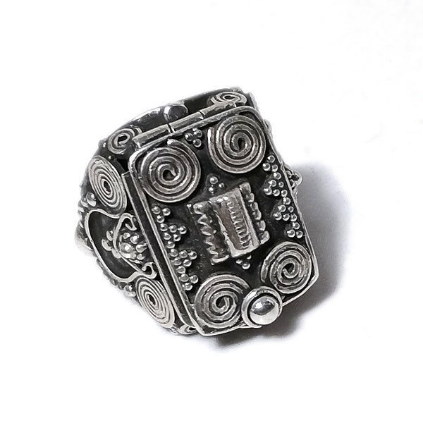 ANELLO HAMPI argento 925 veleno puntinato con pietra | Gioielli etnici