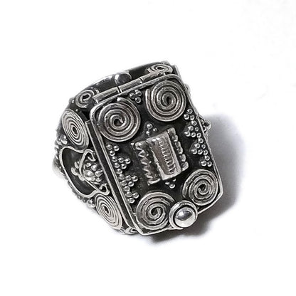 ANELLO HAMPI argento 925 veleno puntinato con pietra | Gioielli etnici