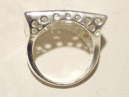 Anello OM argento traforo rettangolare – immagine3