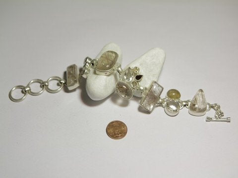 Bracciale argento con pietre dure - donna – immagine3