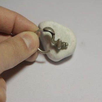 Orecchino ETNICO argento decorato - KALA – immagine4