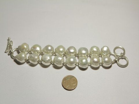 Bracciale semirigido perle