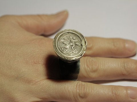 anello argento artigianale