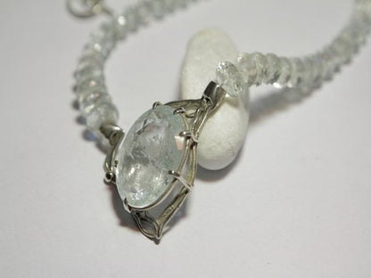 freeitalianjewels - Collana donna argento e ACQUAMARINA - ilmondodiwit - Collana