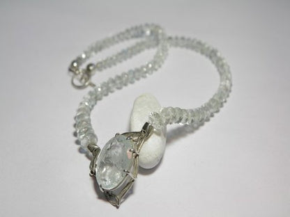 freeitalianjewels - Collana donna argento e ACQUAMARINA - ilmondodiwit - Collana