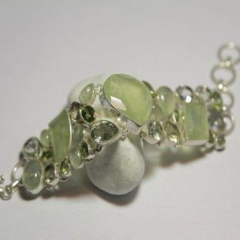 Bracciale argento e pietre dure - donna