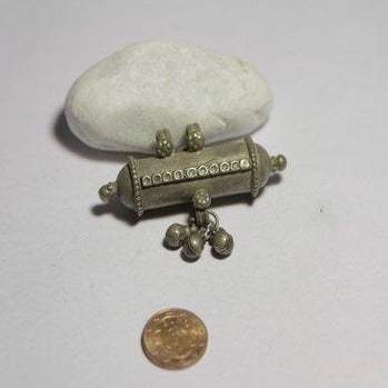 Antique silver prayer pendant