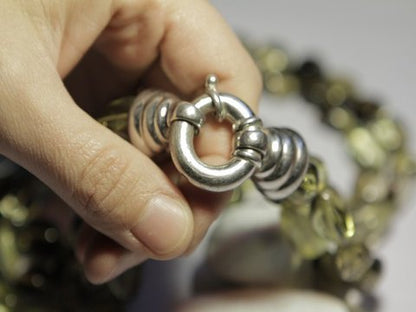 freeitalianjewels - Collana Topazio limone con chiusura in argento - donna - ilmondodiwit - Collana