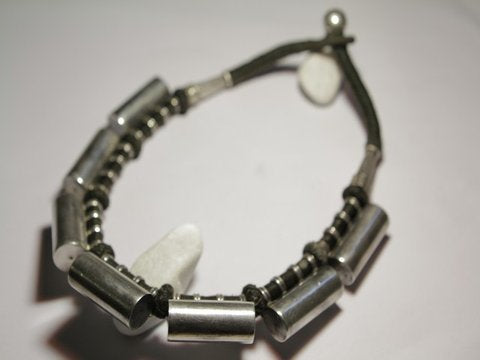 freeitalianjewels - Collana PORTAPREGHIERE donna etnica argento e tessuto - ilmondodiwit - Collana