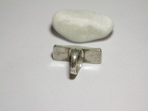 anello argento con turchese