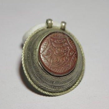 Ciondolo etnico argento Corniola - ilmondodiwit - Ciondolo