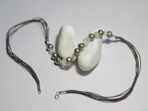 freeitalianjewels - Collana PERLA e PIETRA di LUNA - ilmondodiwit - Collana