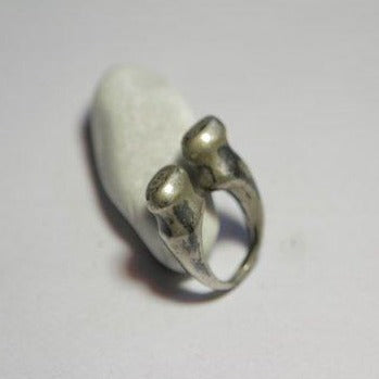 Anello etnico SIGILLO argento antico
