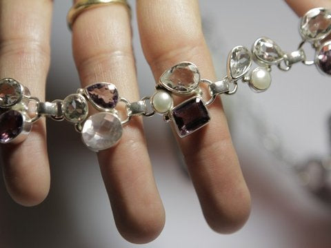 freeitalianjewels - Collana argento e pietre dure - ilmondodiwit - Collana