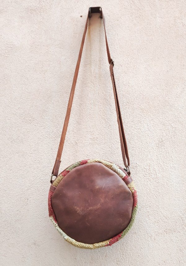 Borsa artigianale realizzato con KILIM e Cuoio – immagine7