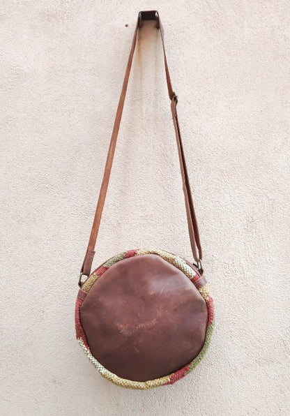 Borsa artigianale realizzato con KILIM e Cuoio – immagine7