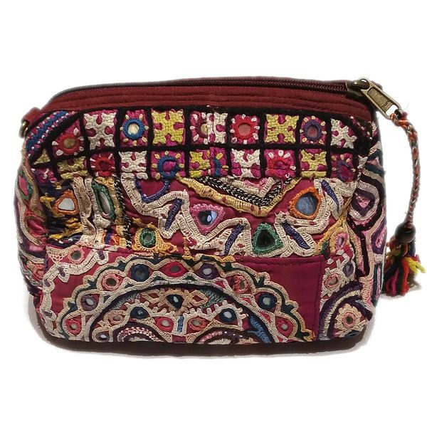 Borsetta RABARi KHA multiuso - pochette / tracolla / beauty case / astuccio Vintage | Borsette indiane