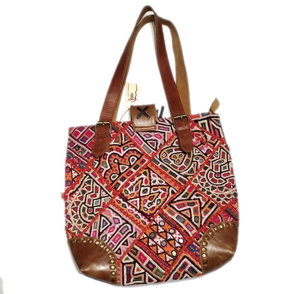 Tessuto Borse Indiane In Stoffa SHOPPER Etnico SHREYA RABARi In