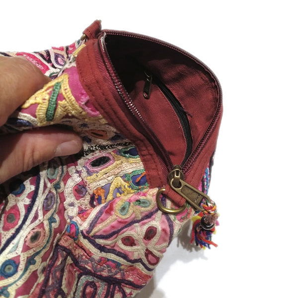 Borsetta RABARi KHA multiuso - pochette / tracolla / beauty case / astuccio Vintage | Borsette indiane