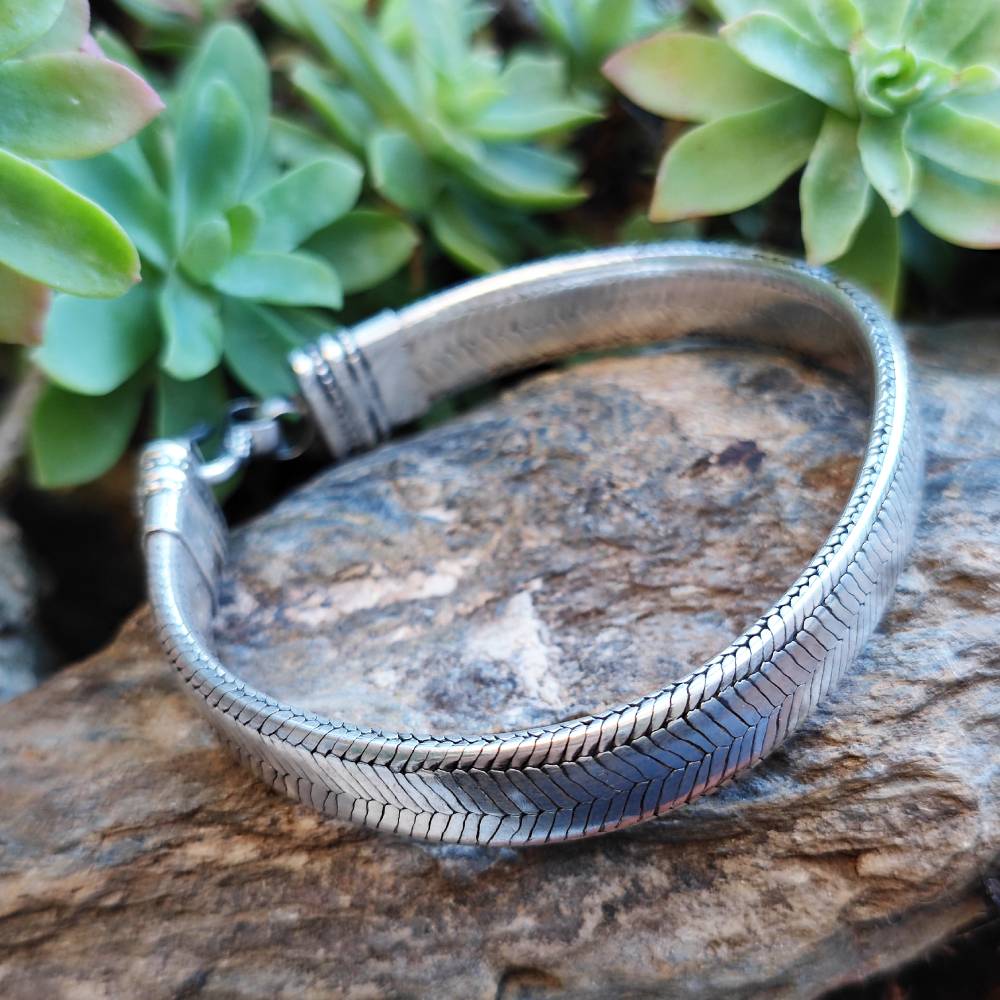 Bracciale Snake argento 925 piatto - DHOAR
