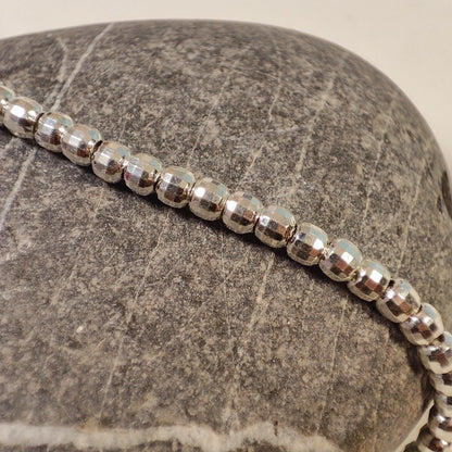 Bracciale diamantato d'argento 925