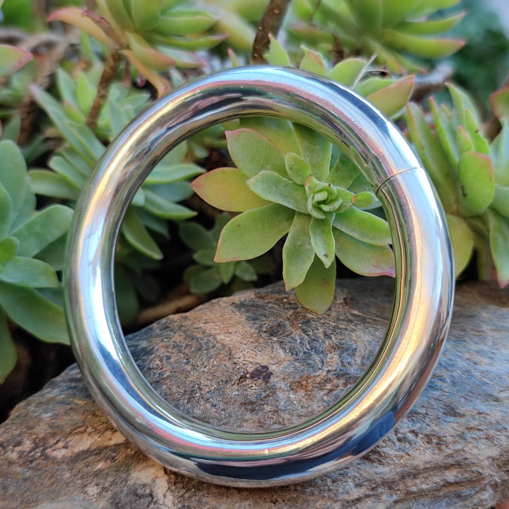 BRACCIALE in argento 925 a fascia bombata - MOBASA