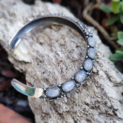 Bracciale rigido in argento 925 con pietra - REAMAL
