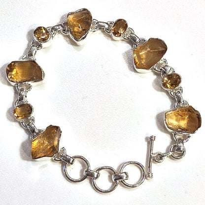 Bracciale argento 925 Quarzo citrino - MARGAU