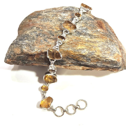 Bracciale argento 925 Quarzo citrino - MARGAU