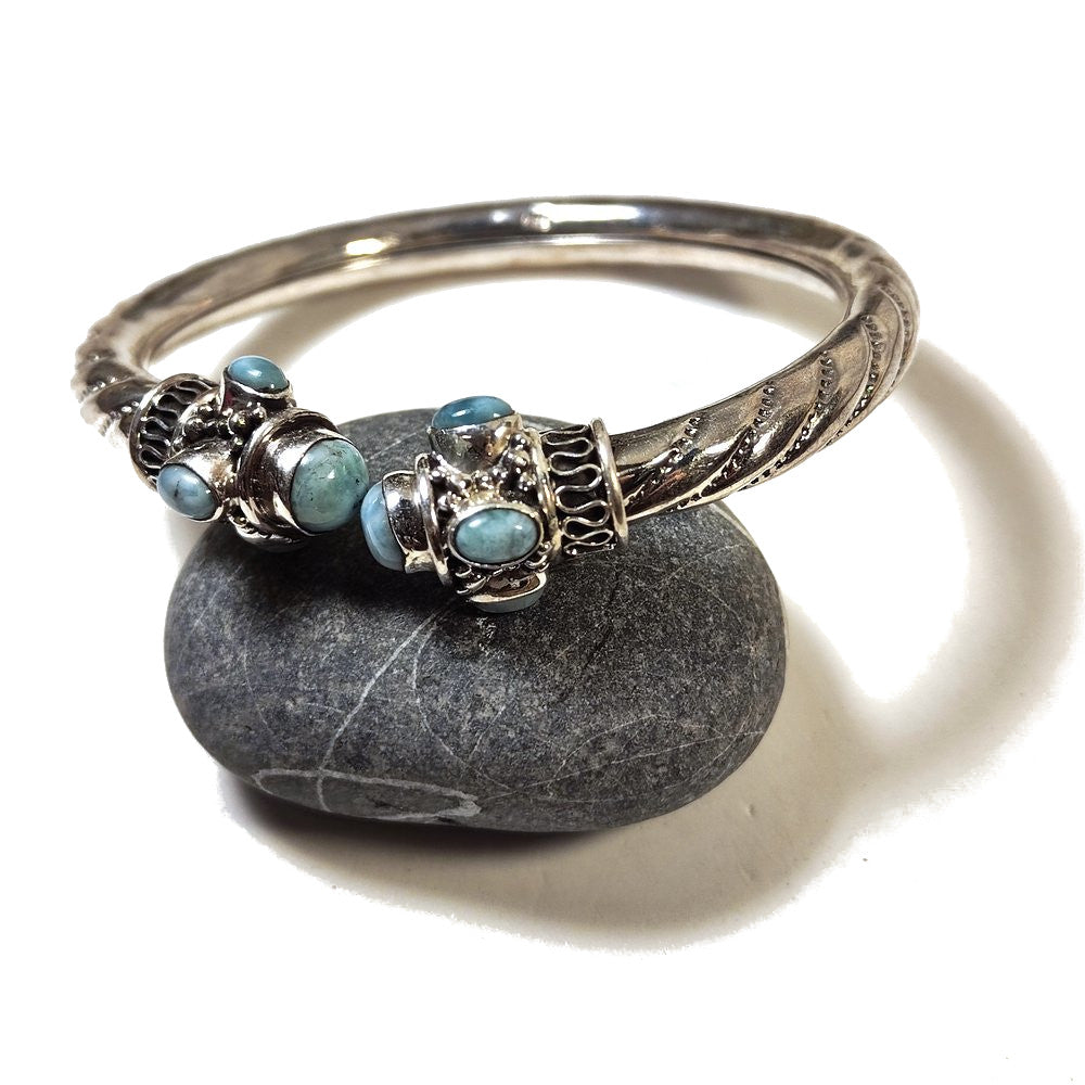 Bracciale MAHA con LARIMAR in argento 925