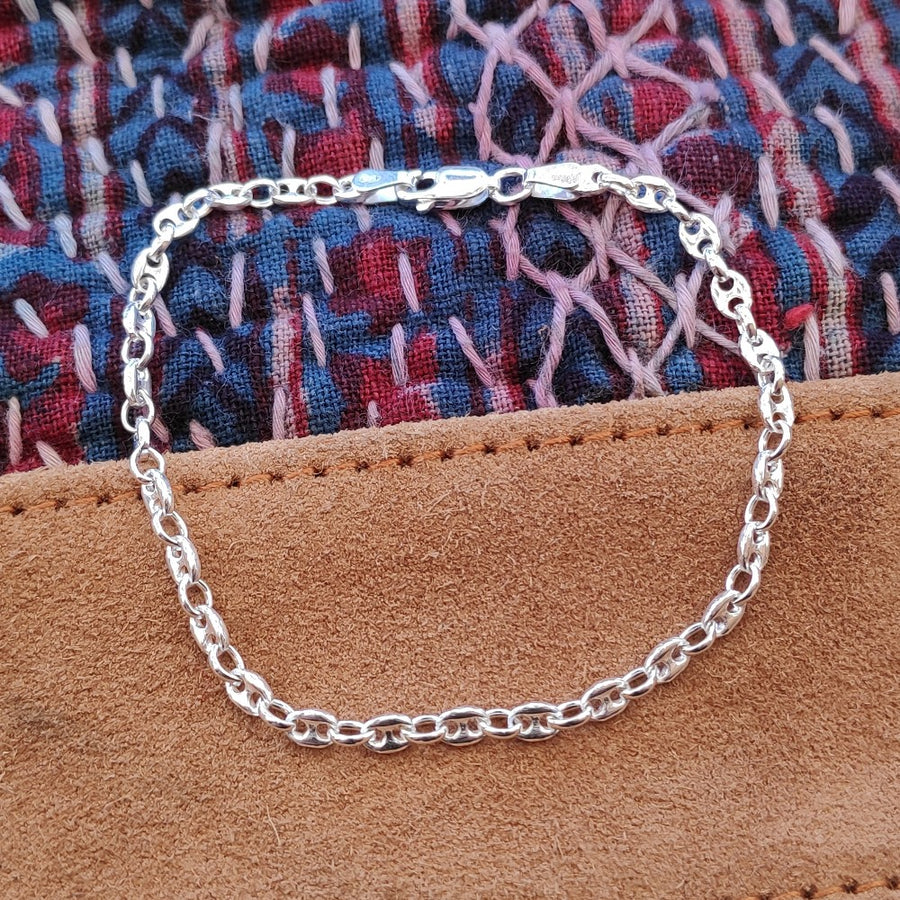 Bracciale maglia marina in argento 925 - JANE