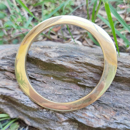 Bracciale rigido etnico in ottone Neerav