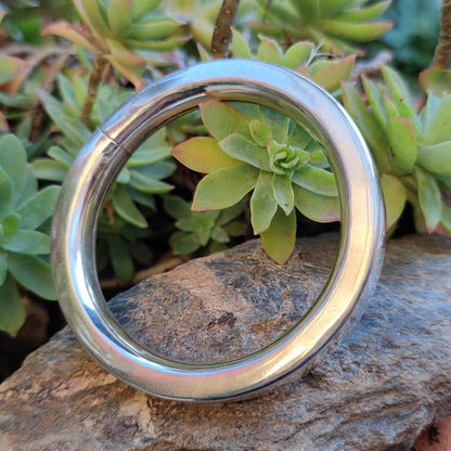 Bracciale liscio a cerchio in argento 925 - ASPUR