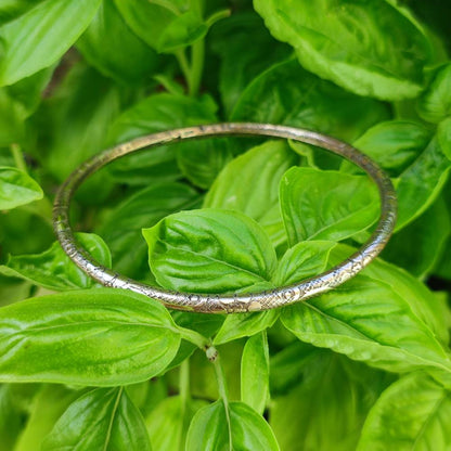 Bracciale rigido etnico in ottone Kalu