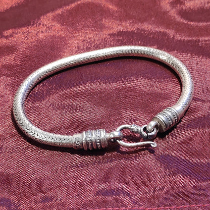 Bracciale Snake argento uomo
