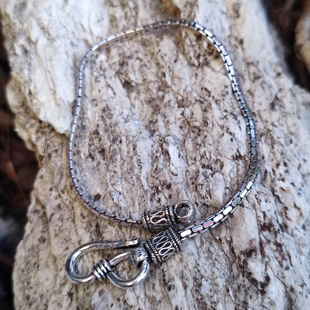 Bracciale snake lavorato in argento 925 - SHUELA