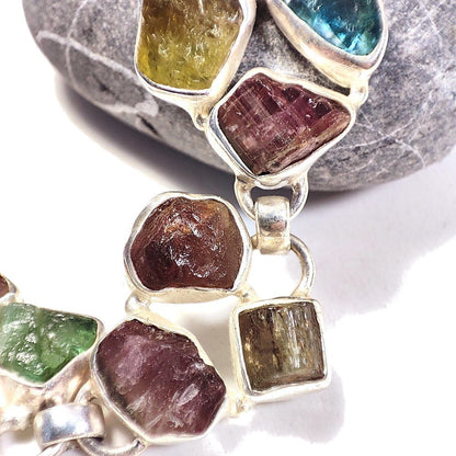 BRACCIALE NAYA con Tormalina grezza in argento 925