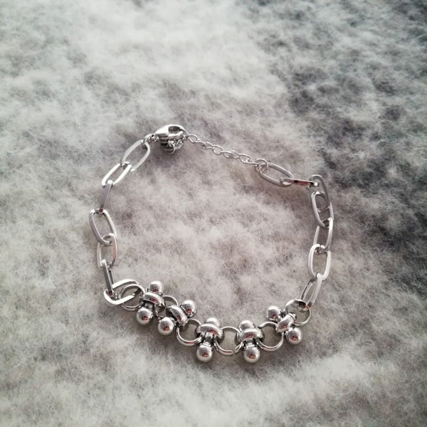 BRACCIALE PATRICIA con catena in acciaio 316 L Chirurgico