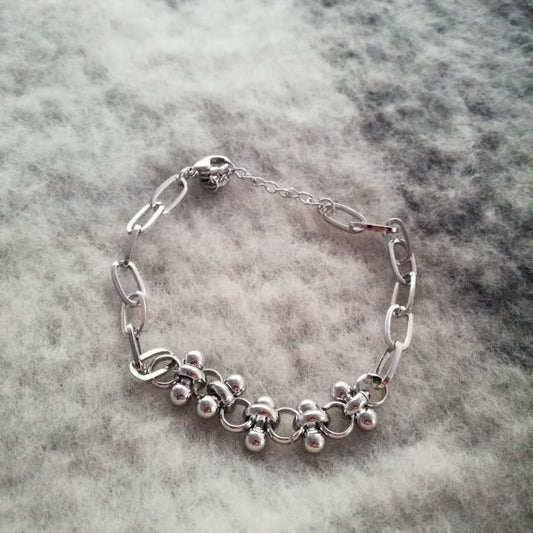 BRACCIALE PATRICIA con catena in acciaio 316 L Chirurgico