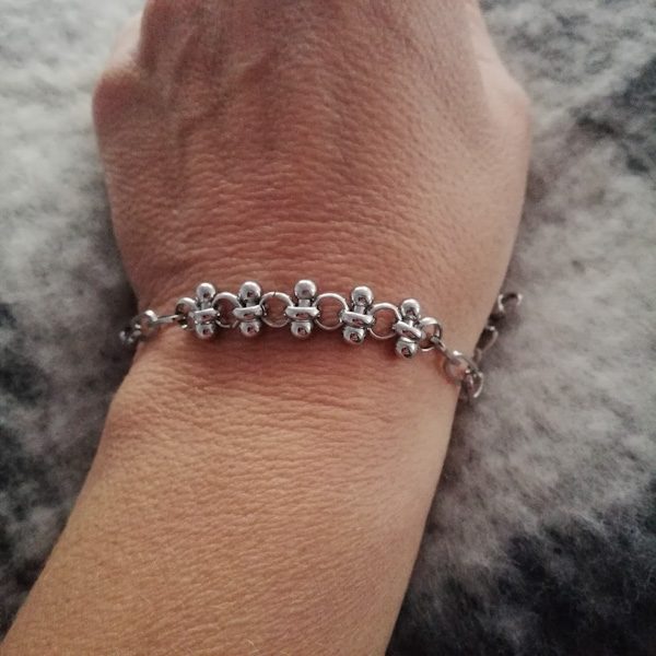 BRACCIALE PATRICIA con catena in acciaio 316 L Chirurgico