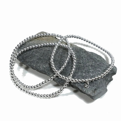 BRACCIALE ARGENTO sfere piccole | Gioielli in argento | elastico