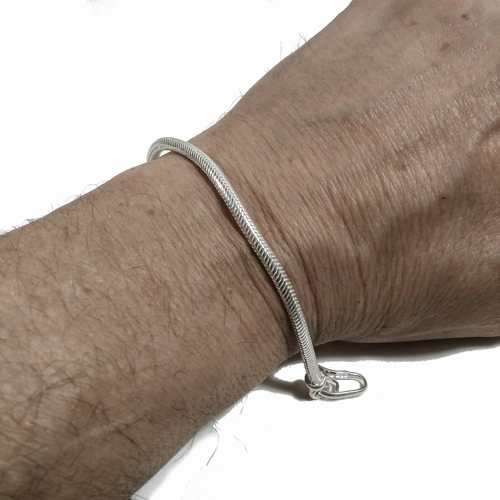 Bracciale argento 925 Snake argento - AURANGABAD